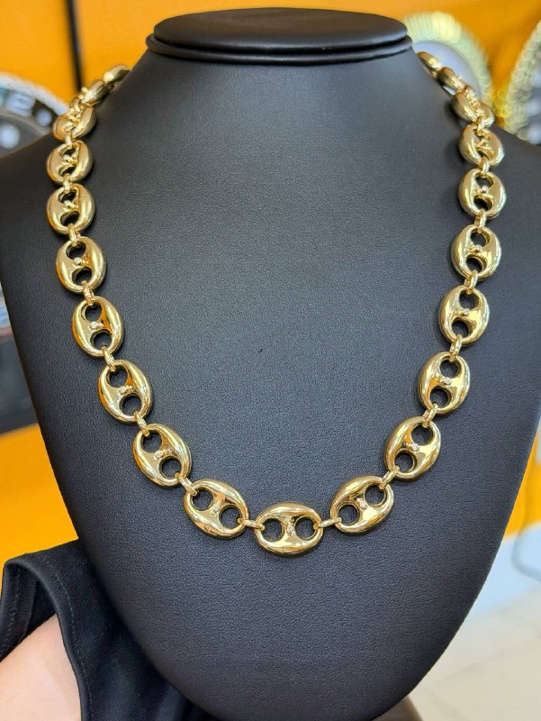 14k Gold Gucci Diamond Mariner Chain
