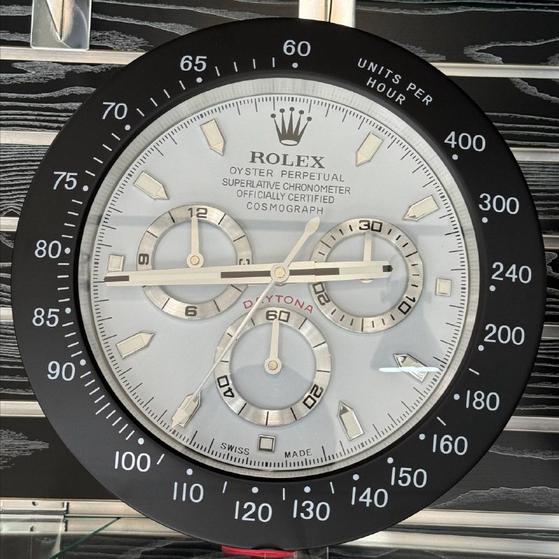 DAYTONA Cosmograph Wall Clock Black Panda Bezel
