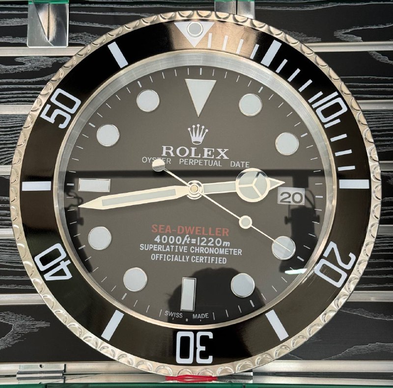 Sea Dweller Yellow Black Wall Clock