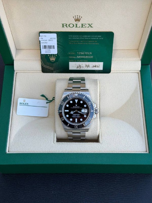 2021 Rolex Submariner Date 41mm 126610LN