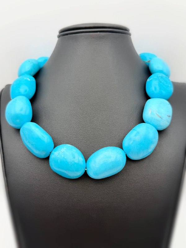 Vintage Sterling Silver Turquoise Choker