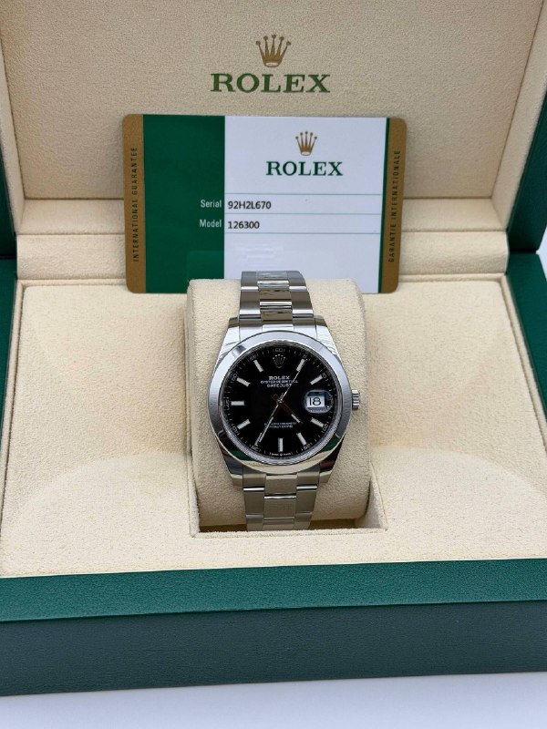 2019 Rolex Datejust 41mm Black Dial