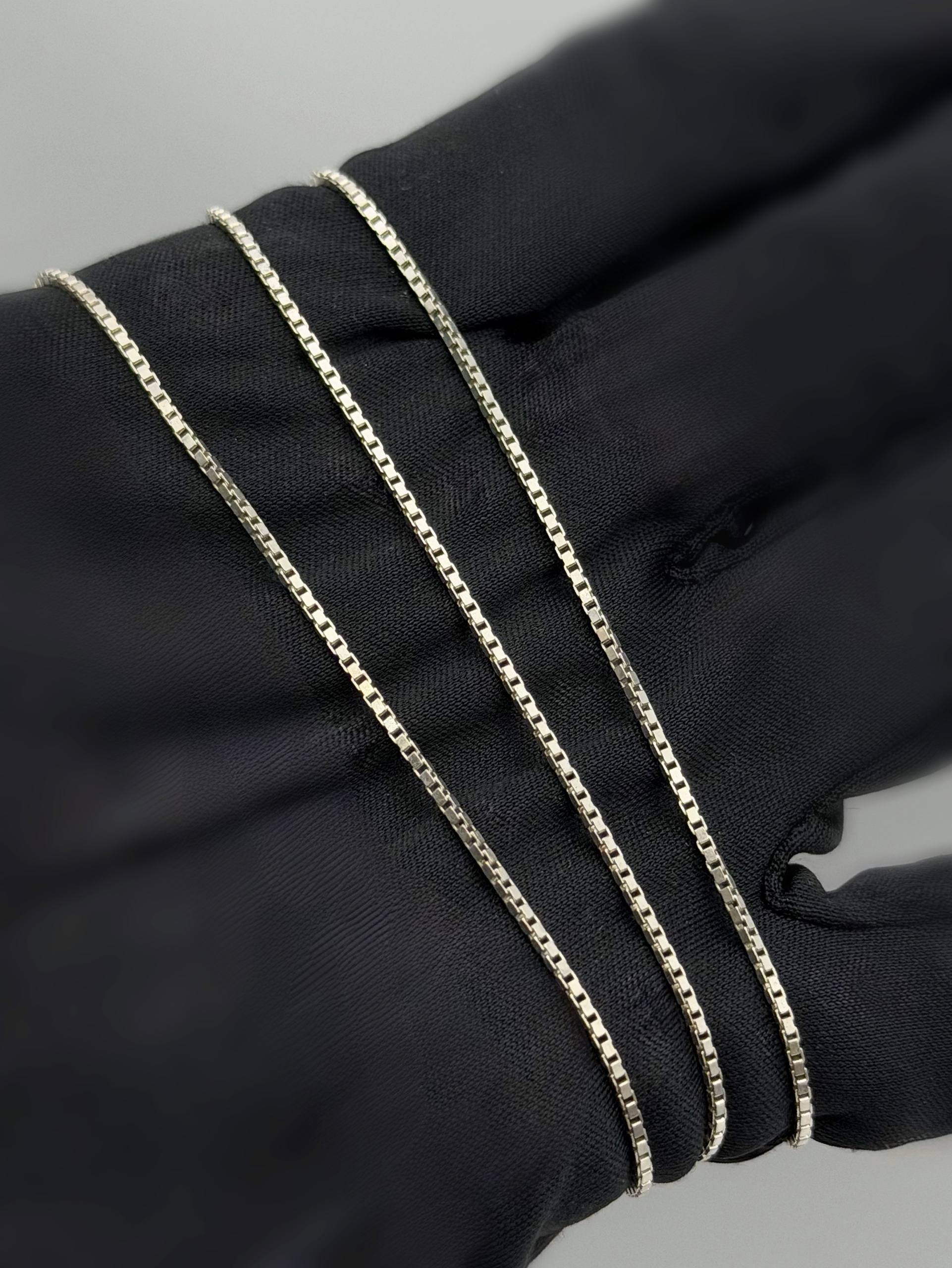 Vintage Italy 925 Sterling Silver Snake Link Chain Necklace