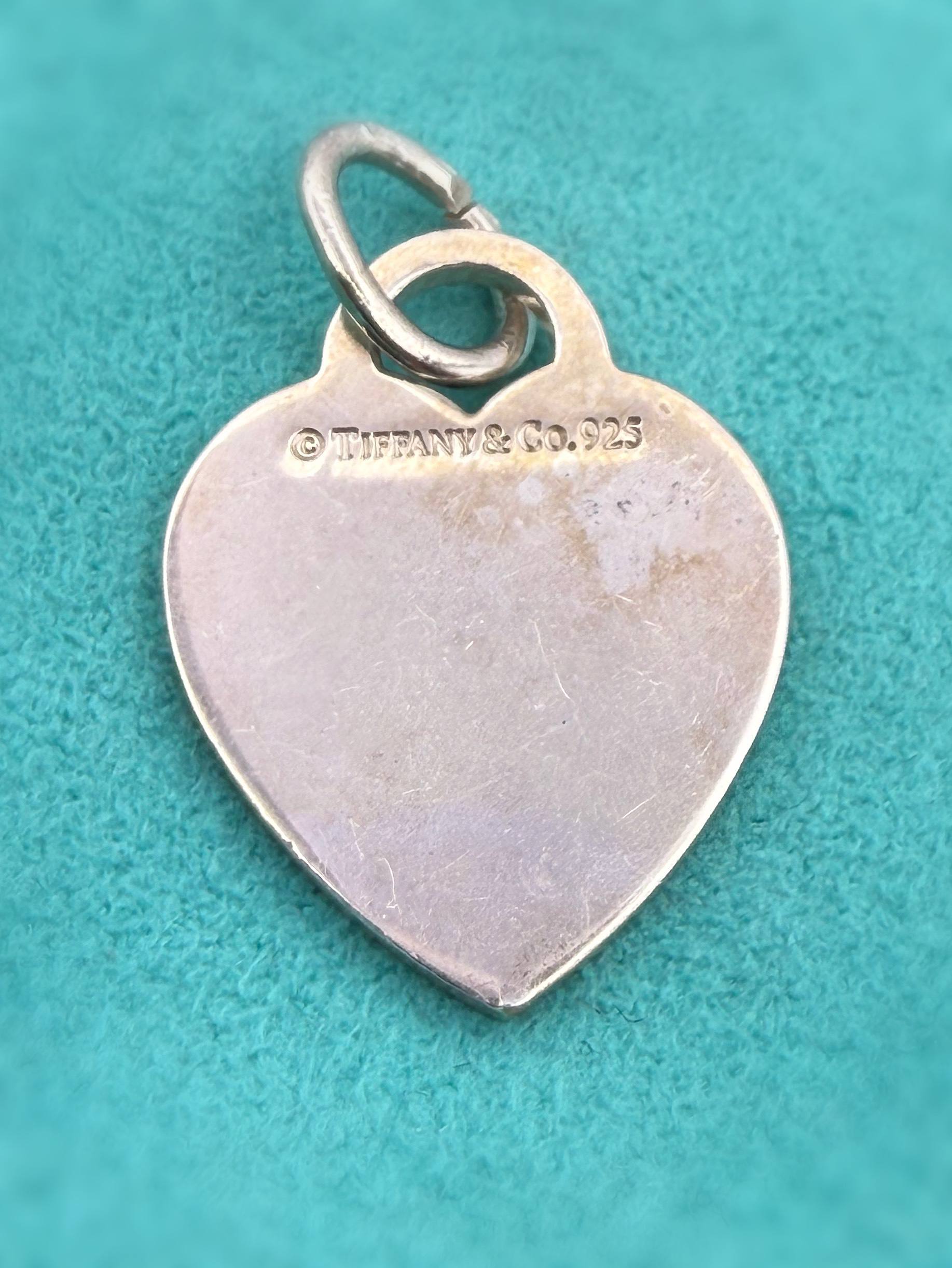 Vintage Tiffany & Co. Sterling Silver Heart Tag Charm