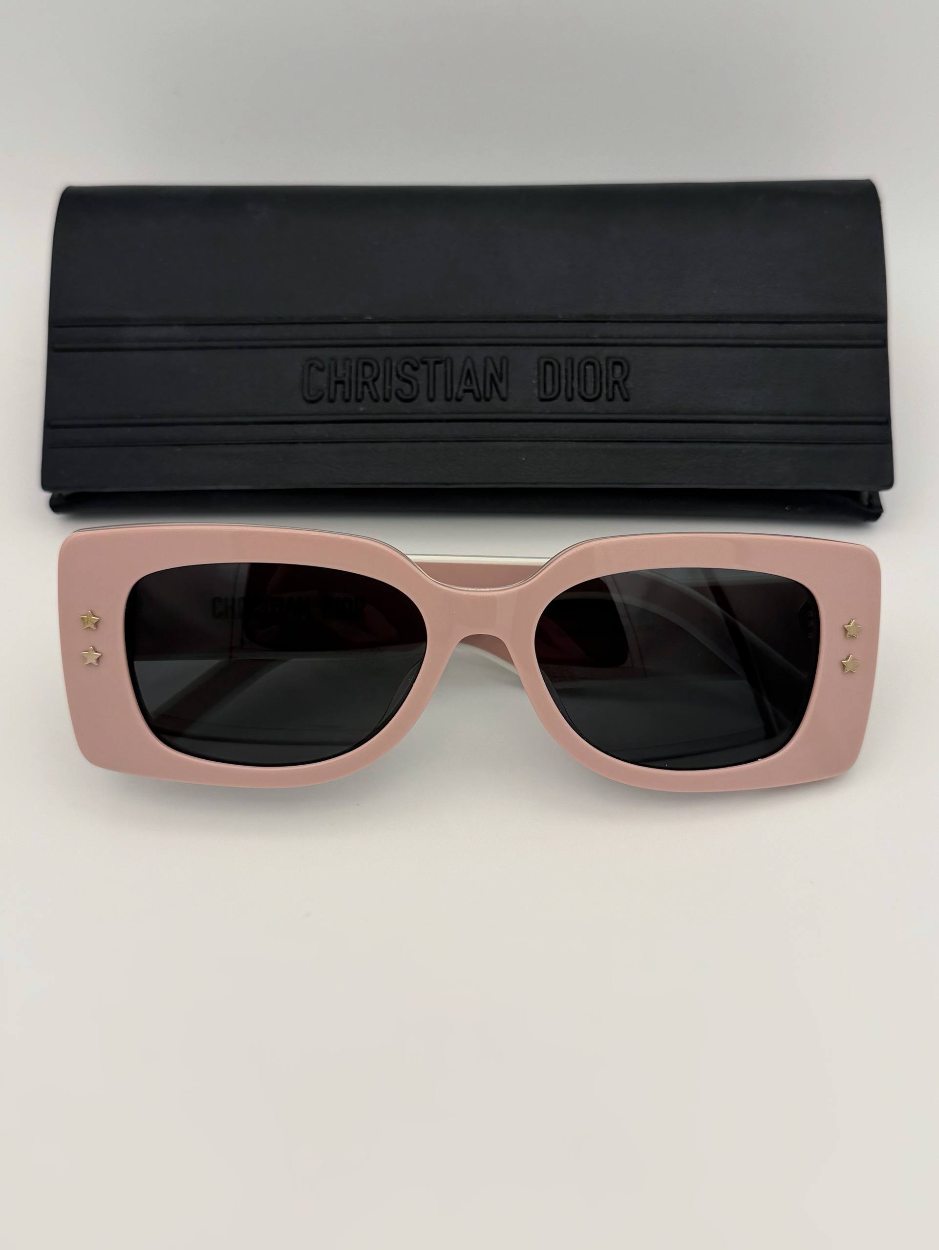 Dior Diorpacific S1U 40A0 Pink/White/Grey 53-17-140 Sunglasses Authentic
