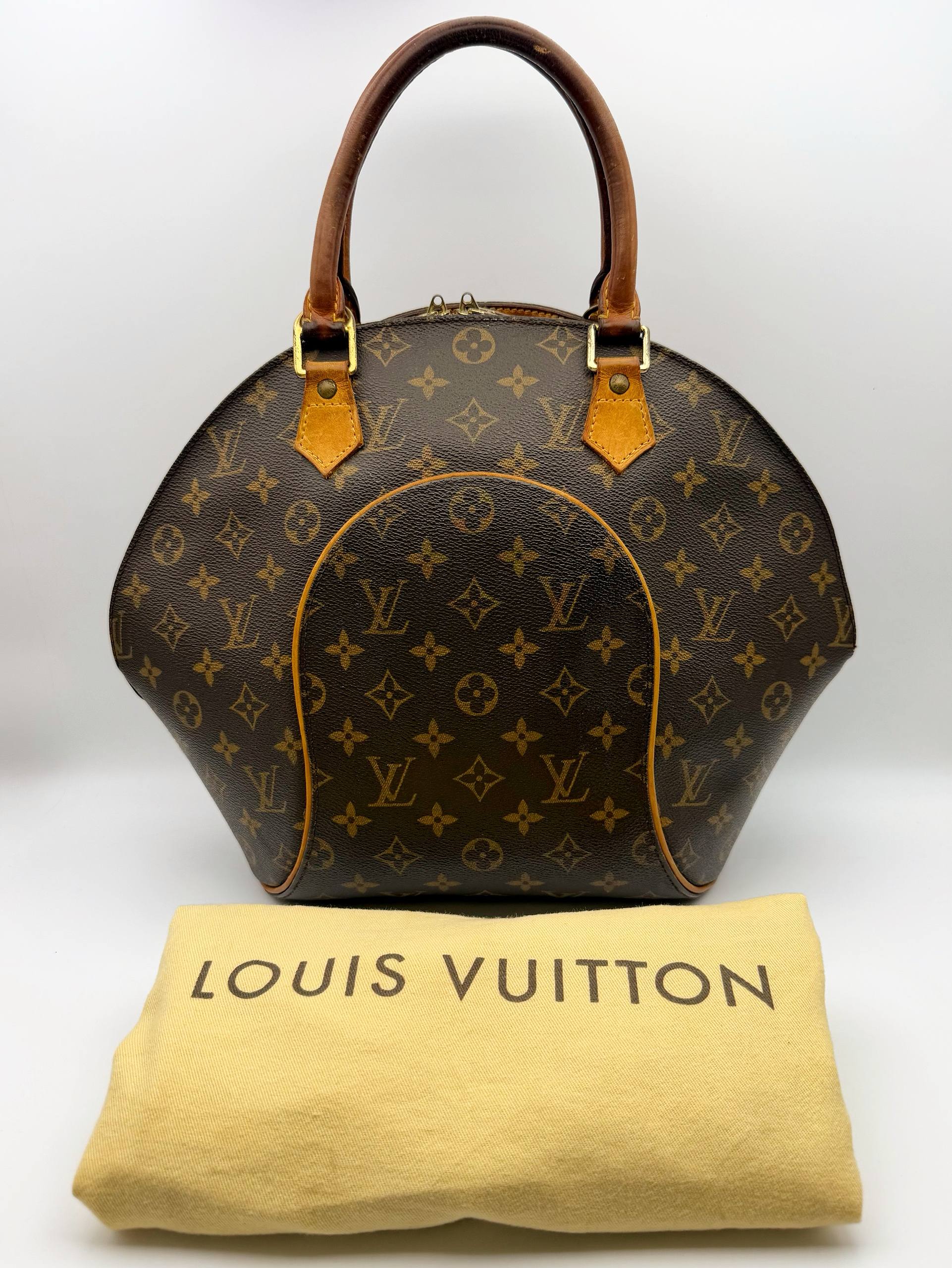Louis Vuitton LV Monogram Ellipse PM Leather Handbag Bag