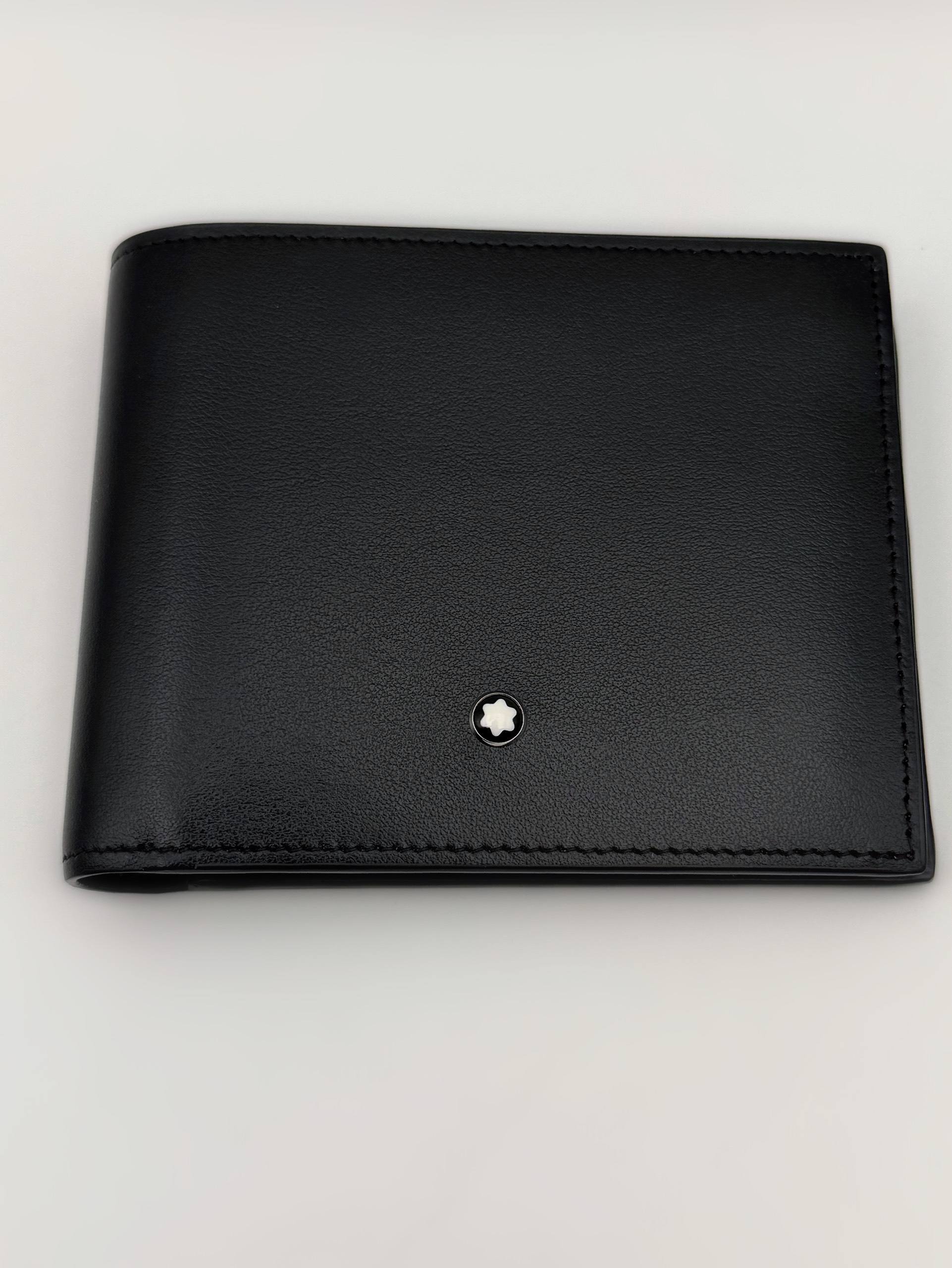 MontBlanc Men’s Meisterstuck Black Leather 12cc Wallet Cardholder full set