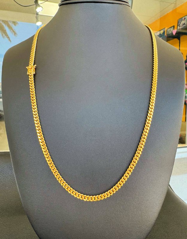 Jewelry Brand New 10k solid yellow gold Miami Cuban link style 24.5” Chain Necklace 30.6 grams 4.2mm