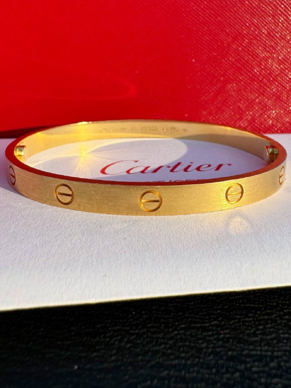 Cartier 18k yellow gold Brushed LOVE BRACELET CLASSIC MODEL size 20 full set 2025