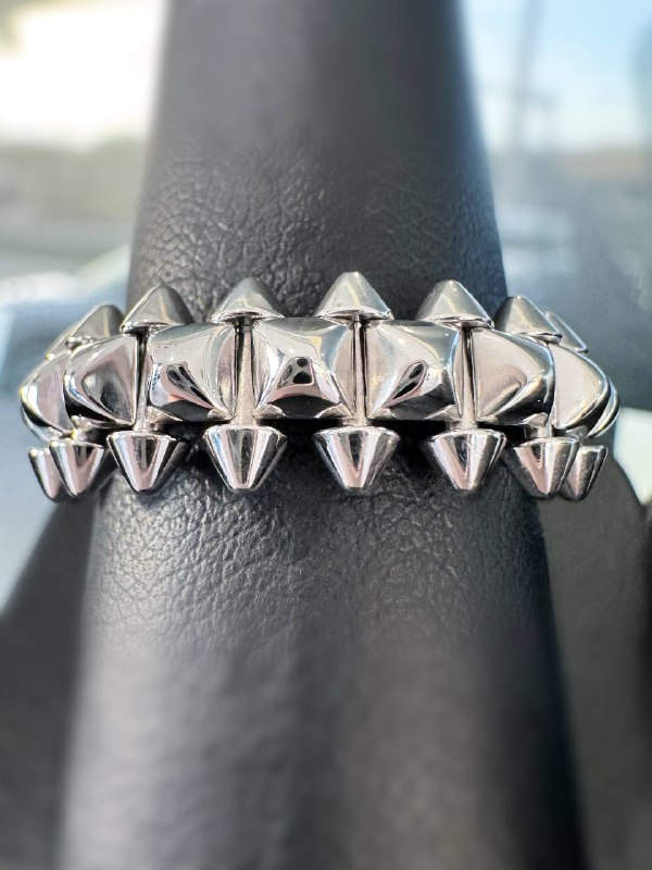 CLASH DE CARTIER ring Medium model 18K Rhodiumized White Gold Sz 61 box & accessories
