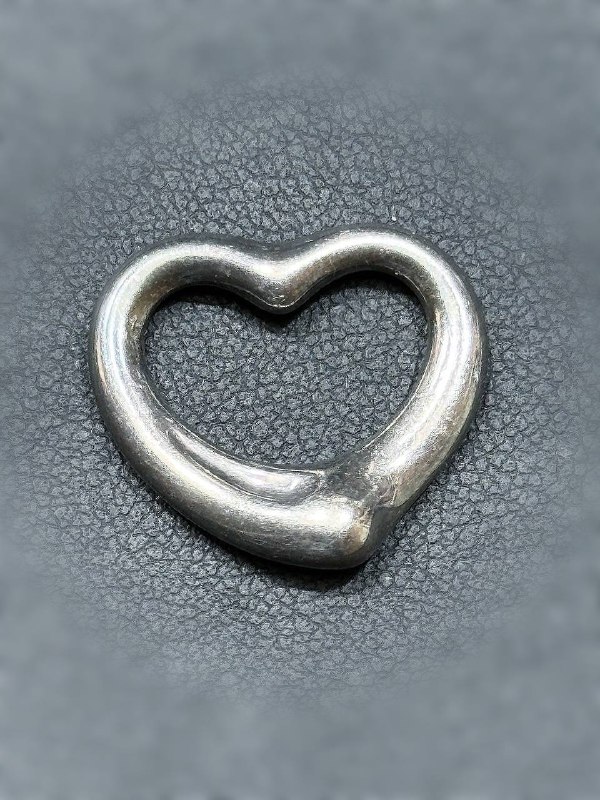 Tiffany & Co Elsa Peretti Open Heart 925 Sterling Silver Pendant Spain