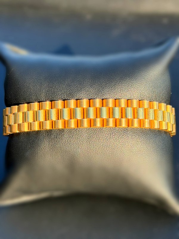 Brand New 18k solid yellow gold Rolex Presidential Watch linked style 8” bracelet 11mm