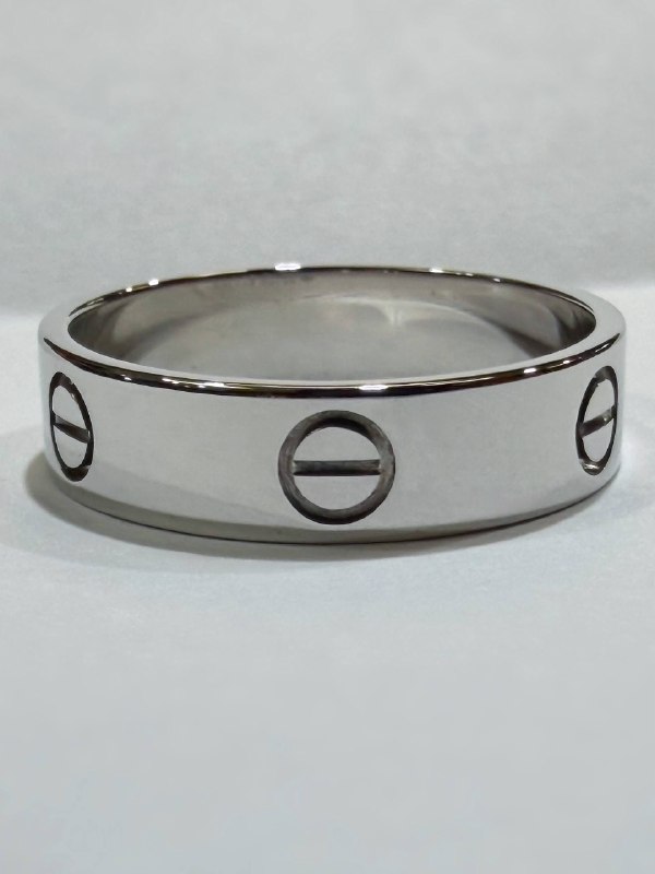 Cartier LOVE RING classic model 18k white gold size 62 full set